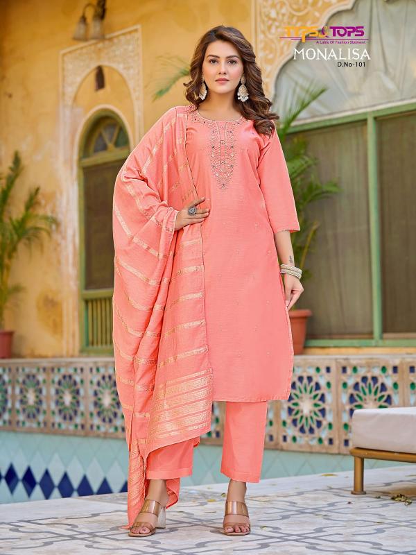 Tips And Tops Monalisa Fancy Kurti With Bottom Dupatta Collection